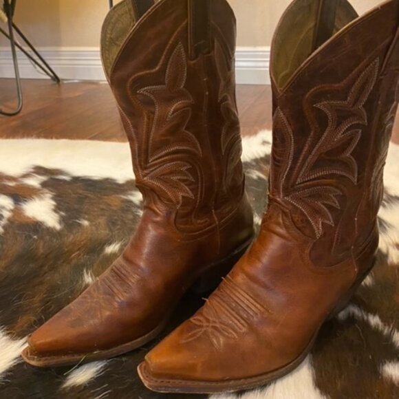 Justin Leather Boots - Size 8 - Picture 5 of 6